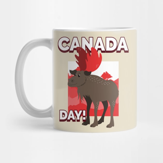 Canada Day Moose by Tip Top Tee's